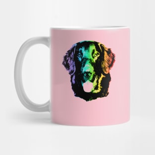 Rainbow Flat-Coated Retriever Mug